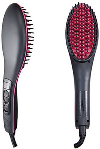 VibeX ™ Digital Anti Static Ceramic Heating Detangling Brush Paddle Brush For Faster Styling Simply Straight™ -Type-605 Hair Straightener