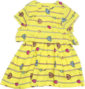 United Colors of Benetton Girl's Midi/Knee Length Casual Dress