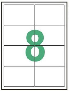 Desmat A4 sheet 8 label and sticker Self adhesive Paper Label ...