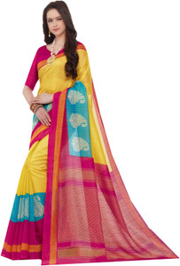 Yetnik Printed Bollywood Silk Cotton Blend Saree