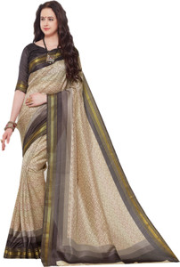 Lady Sringar Printed Fashion Silk Cotton Blend Saree