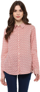 Mayra Women's Printed Casual Multicolor Shirt