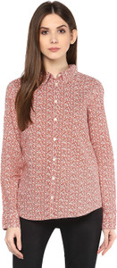 Mayra Women's Printed Casual Multicolor Shirt
