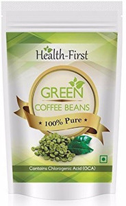 Health first Organic Green Coffee Beans -Decaffeinated Arabica Beans For Weight Loss 200 Grams Coffee Contains Chlorogenic Acid ( Gca / Cga )