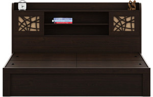 Spacewood Engineered Wood King Bed With Storage