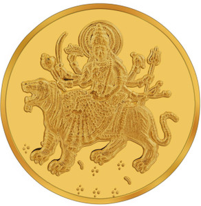 RSBL BIS Hallmarked Goddess Durga Precious 24 (995) K 10 g Yellow Gold Coin