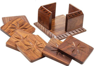 Rgrandsons 1 Compartments Wooden Handmade Wooden Square Table