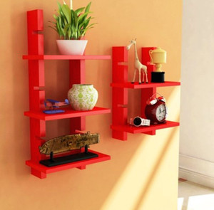 Onlineshoppee Handicraft design MDF Wall Shelf