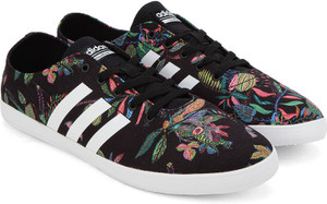 ADIDAS NEO CLOUDFOAM QT VULC W Sneakers For Women Buy CBLACK FTWWHT CBLACK Color ADIDAS NEO CLOUDFOAM QT VULC W Sneakers For Women Online at Best Price Shop Online for Footwears in