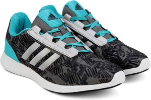 adidas adi pacer elite 2.0 w running shoes for women(black, grey)