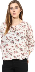 Mayra Party 3/4th Sleeve Printed Women's Multicolor Top