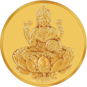 RSBL BIS Hallmarked Goddess Lakshmi Precious 24 (995) K 5 g Yellow Gold Coin