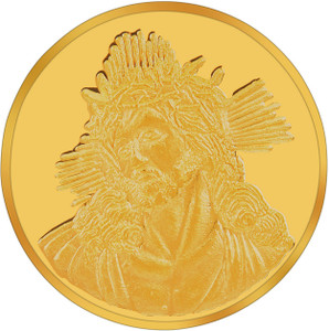 RSBL BIS Hallmarked Jesus 24 (995) K 10 g Yellow Gold Coin