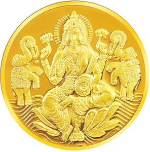 RSBL BIS Hallmarked Goddess Lakshmi Precious 24 (995) K 20 g Yellow Gold Coin