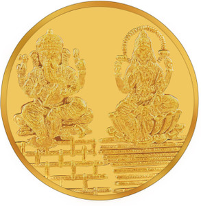 RSBL BIS Hallmarked Lakshmi & Ganesh Precious 24 (995) K 5 g Yellow Gold Coin
