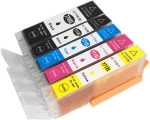 Dubaria 770 Black, 771 Cyan, Magenta, Yellow & Black Ink Cartridge Compatible For Use In Canon PIXMA MG7770, PIXMA MG6870 & PIXMA MG5770 Printers - Combo Value Pack Multi Color Ink
