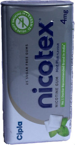 Nicotex Nicotine 4mg Sugar Free Gum Tin Pack 75 Piece 16 Hour Patch Smoking Patch Best Price In India Nicotex Nicotine 4mg Sugar Free Gum Tin Pack 75 Piece 16 Hour This pack of 21 mg nicotine patches provides a 21 day supply for anyone who wants to give up smoking. compare buyhatke com