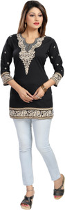 Meher Impex Casual 3/4th Sleeve Printed Women's Multicolor Top