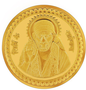 RSBL BIS Hallmarked Shirdi Sai Baba 24 (995) K 10 g Yellow Gold Coin