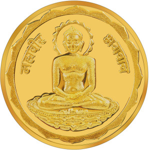 RSBL BIS Hallmarked Mahavir New design 24 (995) K 10 g Yellow Gold Coin