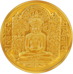 RSBL BIS Hallmarked Shankheshwar Parshwanath Precious 24 (995) K 10 g Yellow Gold Coin