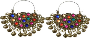 Ozanoo Antique Afgani Alloy Chandbali Earring