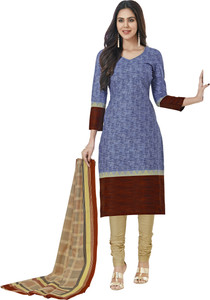 Giftsnfriends Cotton Printed Salwar Suit Dupatta Material