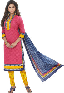 Giftsnfriends Cotton Printed Salwar Suit Dupatta Material