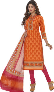 Giftsnfriends Cotton Printed Salwar Suit Dupatta Material