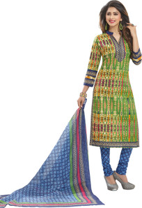 Giftsnfriends Cotton Printed Salwar Suit Dupatta Material