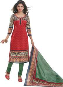 Giftsnfriends Cotton Printed Salwar Suit Dupatta Material