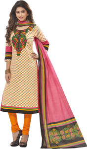 Giftsnfriends Cotton Printed Salwar Suit Dupatta Material