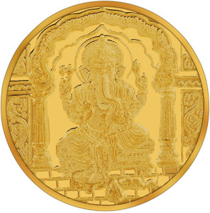 RSBL BIS Hallmarked Ganesh New Design Precious 24 (995) K 5 g Yellow Gold Coin