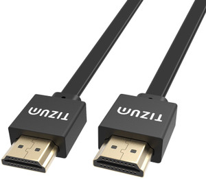 TIZUM FLAT 1.4 Version High-Speed Gold Plated Connectors, Supports Ethernet 3D, 1080P 4K (5 Feet/ 1.5 Meters) HDMI Cable