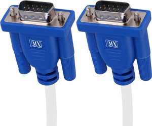 MX Vga Cable 15 Pin Male With Ferrite Core for Connecting Laptop PC to Monitor LCD LED TV 1.5 Mtr VGA Cable