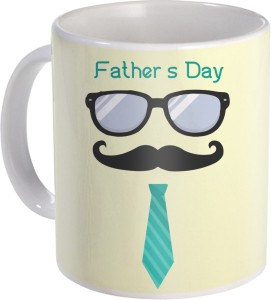 sky trends gift for father printed ceramic coffee best present for his anniversary/birhday atp-040 ceramic mug(350 ml)