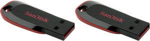 Blue Lotus Sandisk Cruzer Blade pack of 2 32 GB Pen Drive