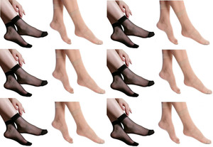 Simon Women's Striped Ankle Length Socks