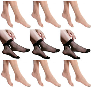 Simon Women's Self Design Ankle Length Socks