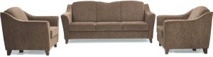 Comfy Sofa Classy Fabric 3 + 1 + 1 BROWN Sofa Set