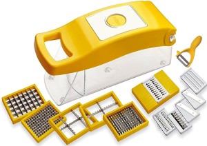 Vivir High Quality 12 in 1 Fruits And Vegetable Cutter - Chopper, Grater, Peeler - All In One Chopper
