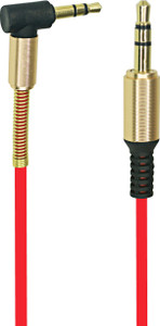 MX Premium 3.5 mm Stereo Audio Aux-Cable with Right Angled 3.5mm for Car Home Speaker 2Mtr AUX Cable