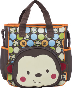 EZ Life EZ Life's Baby Diaper Carry Bag- Monkey - Multicolor (Large) Tote Diaper Bag