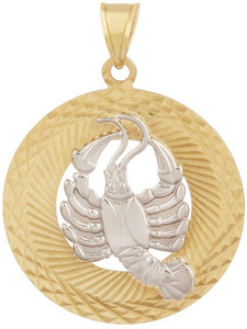 TBZ TheOriginal Cancer Horoscope 14kt Yellow Gold Pendant