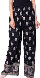 Deeksha Regular Fit Women's Black Trousers