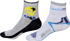 IndiWeaves Men's Printed Ankle Length Socks