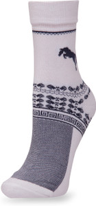 JumpUSA Men's Self Design Crew Length Socks