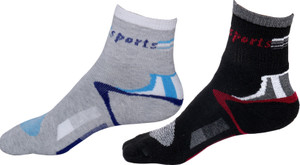 IndiWeaves Men's Printed Ankle Length Socks