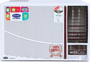 Carrier 1.5 Ton 3 Star Window AC  - White(18K Estra 3 Star - CACW18EA3W, Copper Condenser)