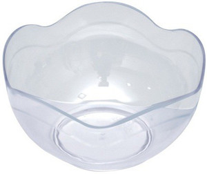 Ezee Party Disposable Round Wave Shaped Plastic Small Bowl 60 ml 20 Pieces Plastic Disposable Bowl Set